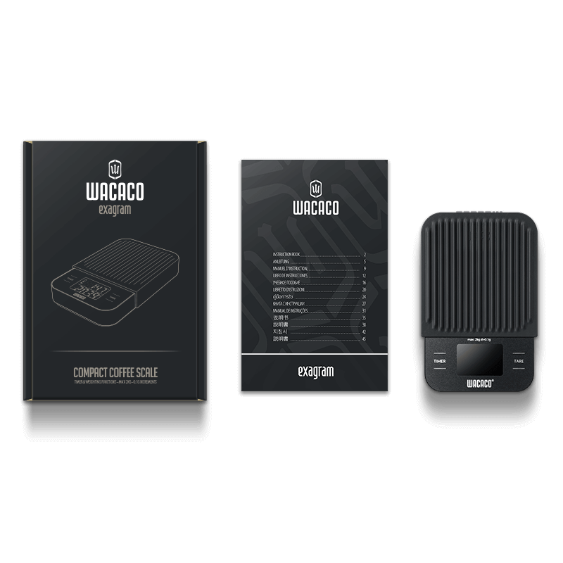 Wacaco | Exagrind | Compact coffee scale | What is in the box