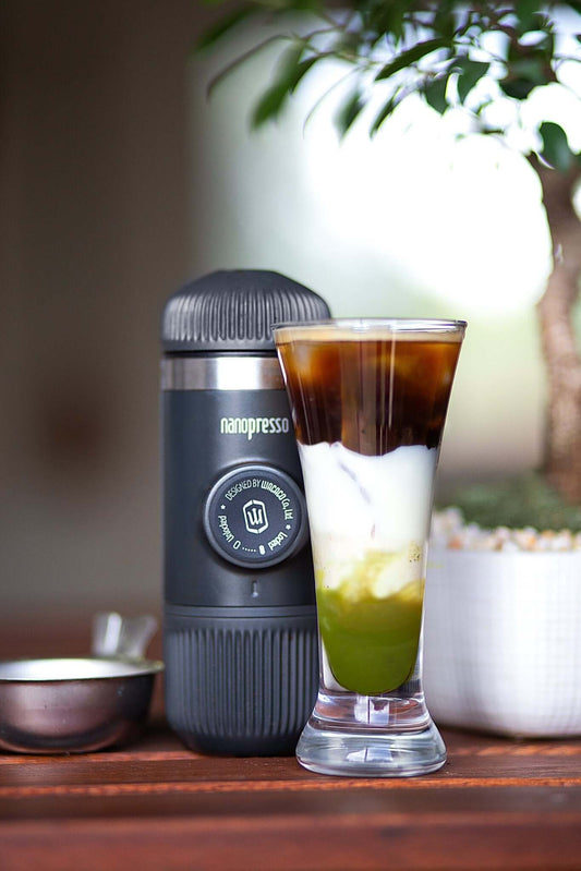 Nanopresso Matcha Coconut Espresso Latte | Wacaco