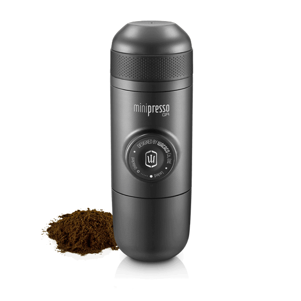 WACACO Nanopresso - Cafetera portátil de café expreso con funda protectora,  versión mejorada de Minipresso, mini cafetera de viaje, perfecta para