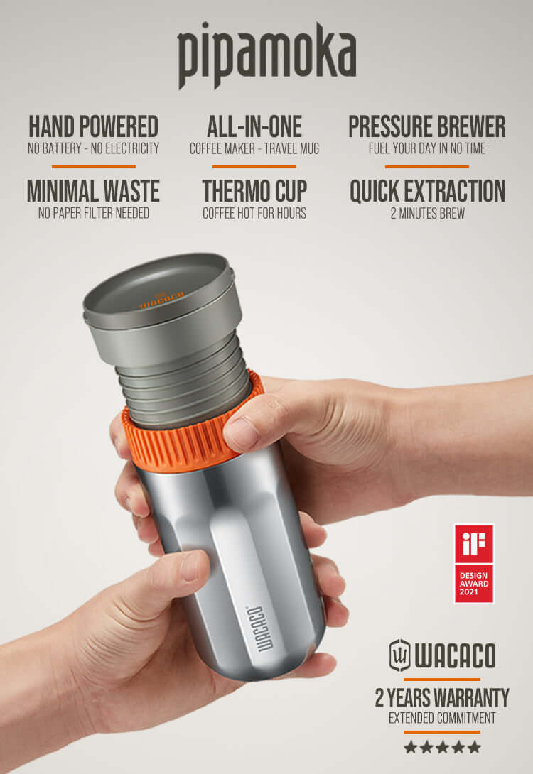 Wacaco | Pipamoka | Portable Coffee Maker | Smooth Coffee