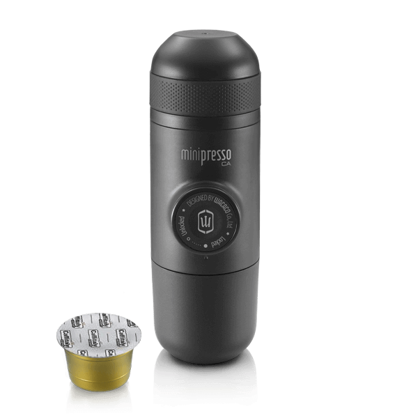 Wacaco | Minipresso CA | Portable espresso machine compatible Caffitaly System® and Tchibo Cafissimo® capsules