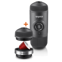 Wacaco | Nanopresso + NS Adapter | Portable Espresso Machine for ground coffee and Nespresso® compatible capsules | 2 in 1